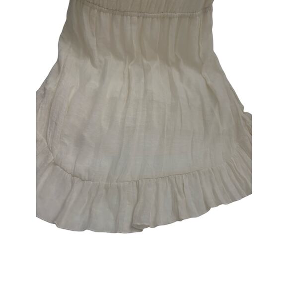 Wrangler crochet neck peasant dress cream XL Peasant Boho western 
Ruffle hem - Picture 6 of 8